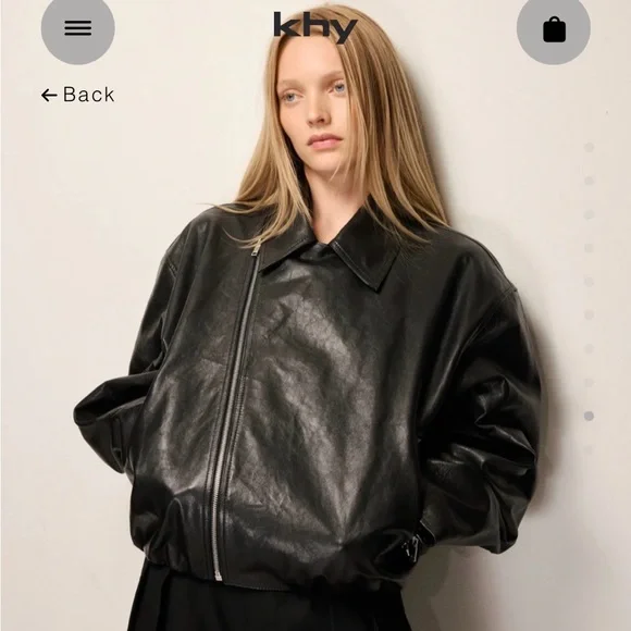 Leather Moto Jacket - Picture 2 of 8